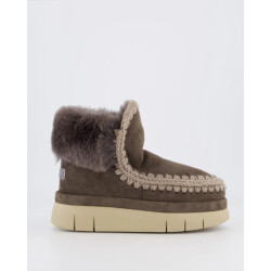 Mou Dames bounce welt boot furry collar