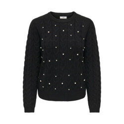 Jacqueline de Yong Jdycarmen ls o-neck pearl pullover knt -