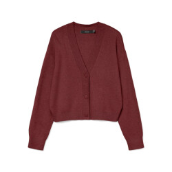 Vero Moda Vmgold art ls v-neck cardigan bordeaux