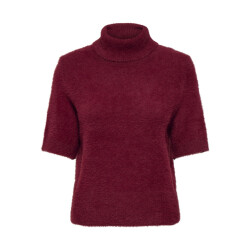 Only Onlpiumo ss highneck knt wijn