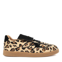 Babouche Ira leopardo/zwart sneakers lage sneakers dames