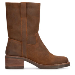Poelman Ps enkellaars met hak caramel enkellaars met hak dames