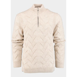 Innocente Half zip met stoere ingebreide kabel inct 1151/