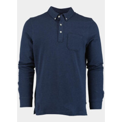 Scotland Blue Polo lange mouw smith polo ls pique spe25308sm41sb/290 navy