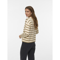 Vero Moda Vmsaba ls o-neck button pullover ga