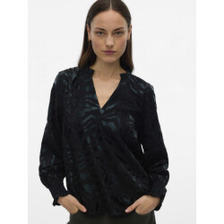 Vero Moda Vmcarla foil l/s v-neck top wvn ga