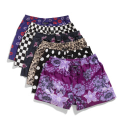 MG-1 Wijde boxershorts heren 6-pack multipack d635 met prints