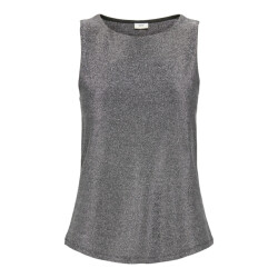 Jacqueline de Yong Jdyanni sl o neck tank top jrs dia zilverkleurig