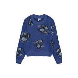 Vero Moda Vmpoilu flower ls o-neck pullover b