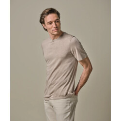Profuomo Ppwt30001c prufuomo t-shirt crew neck ss beige