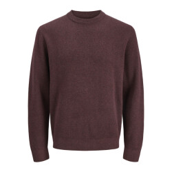 Jack & Jones jprblamilano stitch knit crew neck 12259666 winetasting