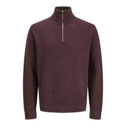 Jack & Jones jprblamilano stitch knit half zip s 12259664 winetasting