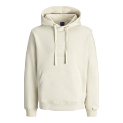 Jack & Jones jorbleecker branding sweat hood bf 12285796 antique white