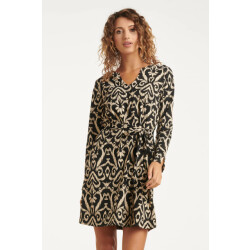 Smashed Lemon 25816 – jurk met abstract ruitdessin |