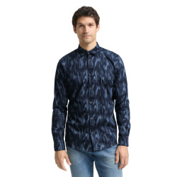 Tom Tailor Fitted printed stretch shirt