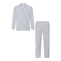 Phil & Co Heren pyjama set lang geweven gestreept