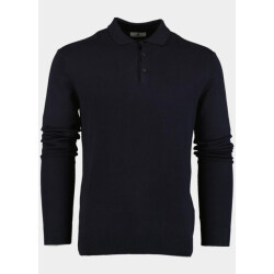 Bos Bright Blue Polo lange mouw polo met boord 3020900g/205