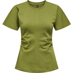 Only Onlmarie s/s ruching top jrs noos peat moss