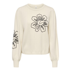 Only onlmagnolia ls detail pullover knt 15367757 whitecap gray