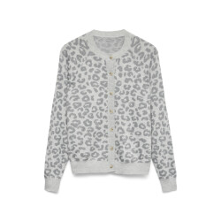 Vero Moda vmnoelle ls leo knit cardican exp 10343621 light grey melange