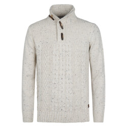 Petrol Industries men knitwear collar m-3050-kwc211 0009 antique white