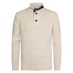 Petrol Industries men knitwear collar m-3050-kwc226 0009 antique white melee