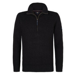Petrol Industries men knitwear collar m-3050-kwc262 9111 deep black