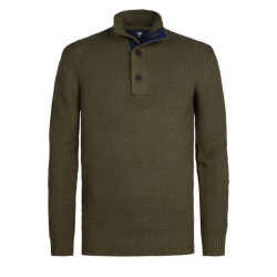Petrol Industries men knitwear collar m-3050-kwc226 6088 army green