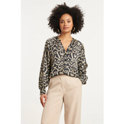 Smashed Lemon 25776 – jurk met grafische zigzagprint |