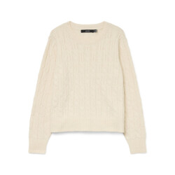 Vero Moda Vmaries ls o-neck cable pullover bf melee