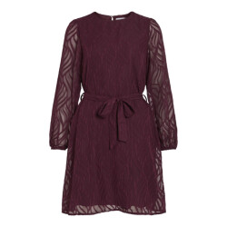 Vila Vimika o-neck ls dress bordeaux