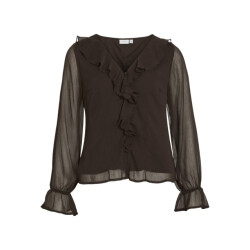 Vila Visilja ls v-neck frill top #8 -