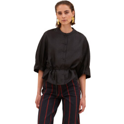 By-Bar Amsterdam Christi bubble blouse black