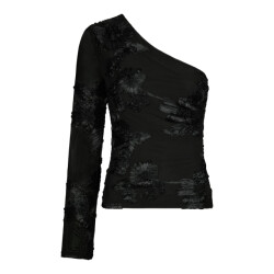 Neo Noir friana big flower mesh blouse 167272 100 black