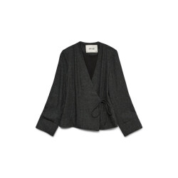 Vero Moda awuthalia ls wrap blazer 10334041 dark grey melange