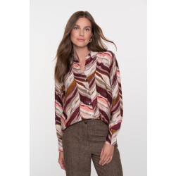 Geisha blouse 53851-81 485 port/pink