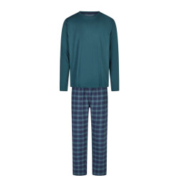 Phil & Co Lange heren pyjama set met flanellen pyjamabroek