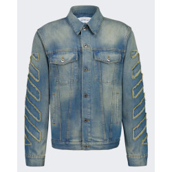 Off White Heren diag patch skate denim