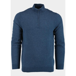 Bos Bright Blue Pullover half zip poly\wool 3019900/233