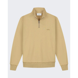 Olaf Hussein Heren signature zip mock