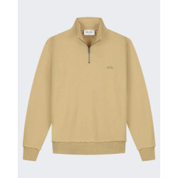 Olaf Hussein Heren signature zip mock