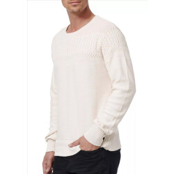 Rusty Neal Rustyneal herenshirt sweater ivoor ronde hals