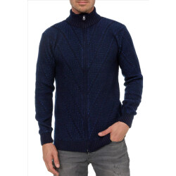 Rusty Neal heren vest kabel - gebreid italianstyle