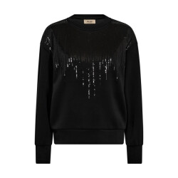 Mos Mosh 175350 801 mosmosh mm neve o-ls glam sweatshirt black