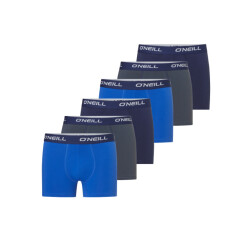 O'Neill Heren boxershorts trunks 6-pack blauw/navy/antraciet
