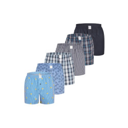 MG-1 Wijde boxershorts heren 6-pack multipack d515