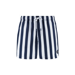 Shiwi Heren zwemshort broad stripe donkerblauw/wit
