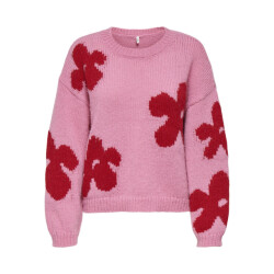 Only Onlbootle life ls flower o-neck knt dessin