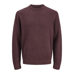 Jack & Jones Jprblamilano stitch knit crew neck sn bordeaux