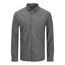 Jack & Jones Jprblaparker melange ls shirt bf sn antraciet